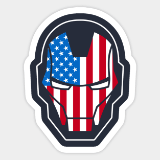 HEAVY METAL MASK 4TH OF JULY Sticker